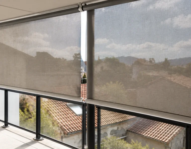 Bannette verticale sur balcon —